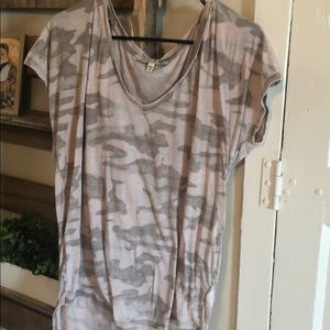Blush camo top